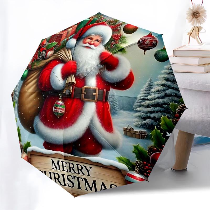 1pc Merry Christmas! Automatic Opening/Closing Umbrella with Portable Tri-Fold Design, 8-Bone Iron Frame, Outdoor Umbrella, Perfect Gift for Fans, Tra
1pc Merry Christmas! Automatic Opening/Closing Umbrella with Portable Tri-Fold Design, 8-Bone Iron Frame, Outdoor Umbrella, Perfect Gift for Fans, Tra
