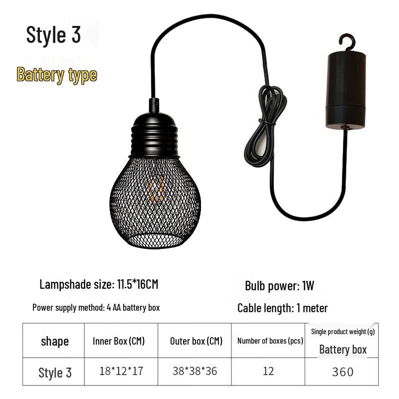 Dream Bubble Iron Art Battery Pendant Light
Dream Bubble Iron Art Battery Pendant Light