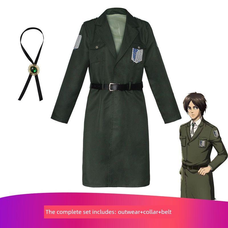 Attack on Titan Season 4 Green Giant Survey Corps Uniform Cosplay Costume Army Green Coat Survey Corps Windbreaker S
Attack on Titan Season 4 Green Giant Survey Corps Uniform Cosplay Costume Army Green Coat Survey Corps Windbreaker S