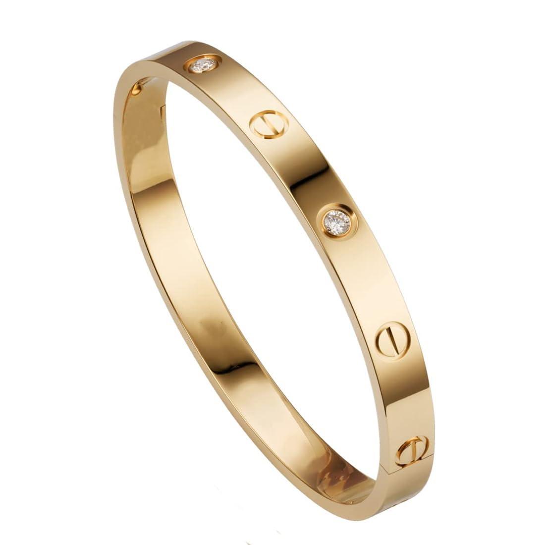 Браслет из нержавеющей стали с покрытием из 18-каратного золота, открывающийся, с кристаллами | Последний стильный браслет-манжета для женщин и девушек Onesize золотой
Браслет из нержавеющей стали с покрытием из 18-каратного золота, открывающийся, с кристаллами | Последний стильный браслет-манжета для женщин и девушек Onesize золотой