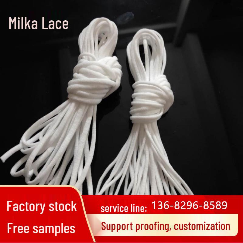 0.5cm 45MM Flat Hollow Elastic Mask Strap - KN95/90 Disposable Cord, White/Black White 3mm
0.5cm 45MM Flat Hollow Elastic Mask Strap - KN95/90 Disposable Cord, White/Black White 3mm