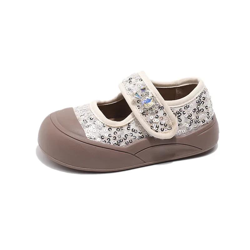 Children Casual Shoes for Girls Autumn New Fashion Korean Style Soft Bottom Anti-kick Chic Glitter Trendy Versatile Flats 24
Children Casual Shoes for Girls Autumn New Fashion Korean Style Soft Bottom Anti-kick Chic Glitter Trendy Versatile Flats 24