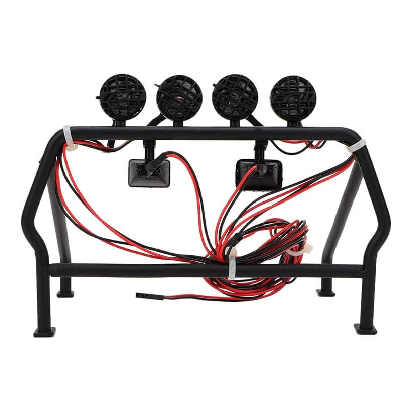 Roll Cage, Highly Simulation Protected RC Car Roll Cage, Easy to Use, 1/10 With 6LED lights for 4WD RC car
Roll Cage, Highly Simulation Protected RC Car Roll Cage, Easy to Use, 1/10 With 6LED lights for 4WD RC car