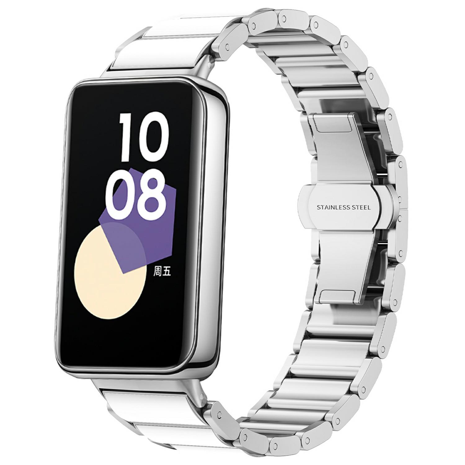 For Honor Band 9 Watch Band Stainless Steel Ceramic-Like Finish Wrist Strap Silver
For Honor Band 9 Watch Band Stainless Steel Ceramic-Like Finish Wrist Strap Silver