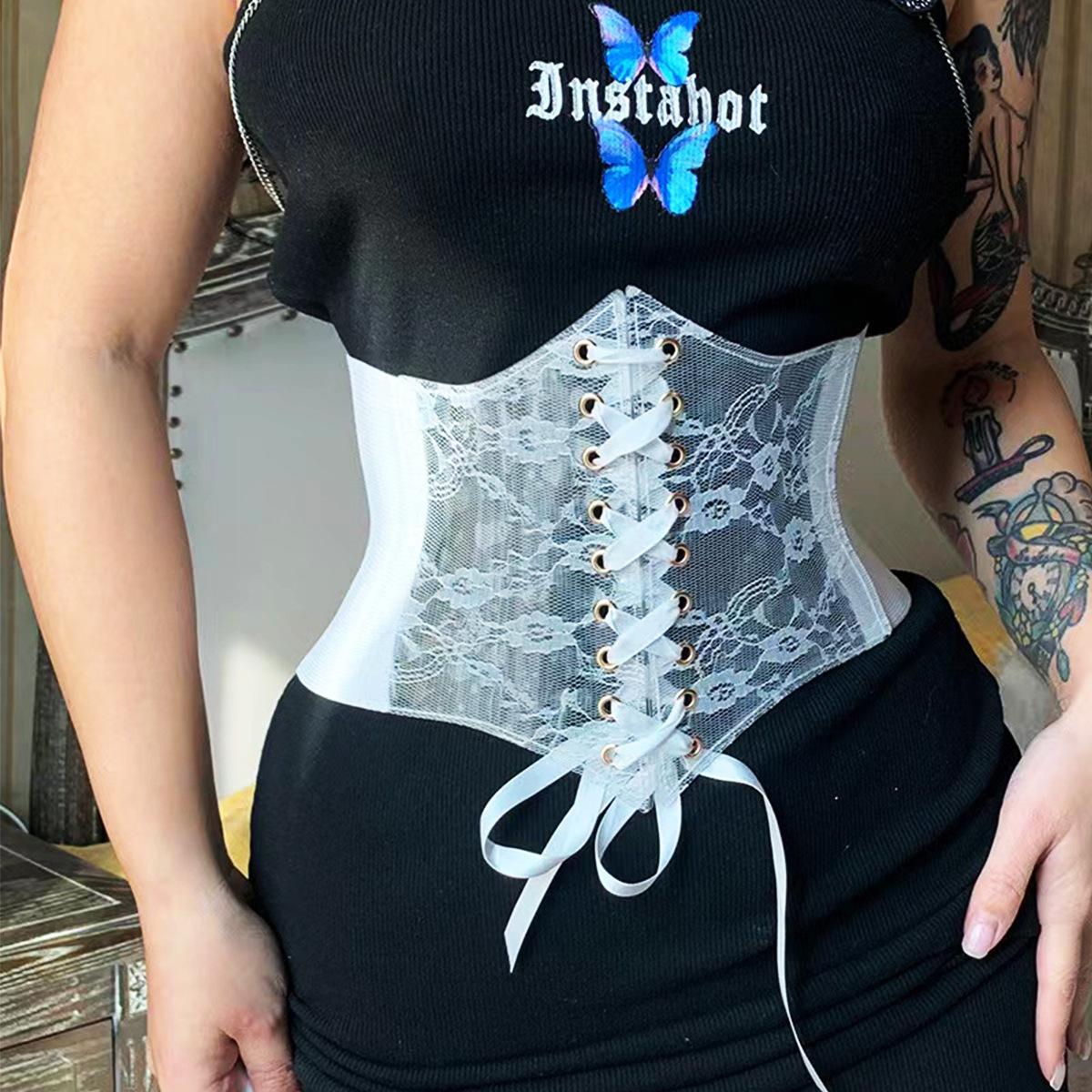 Прозорий мереживний еластичний пояс Жіночий пояс Ультраширока стрічка Декорація зі спідницею Дизайн Лоліта Еластичний пояс-кушак
Прозорий мереживний еластичний пояс Жіночий пояс Ультраширока стрічка Декорація зі спідницею Дизайн Лоліта Еластичний пояс-кушак