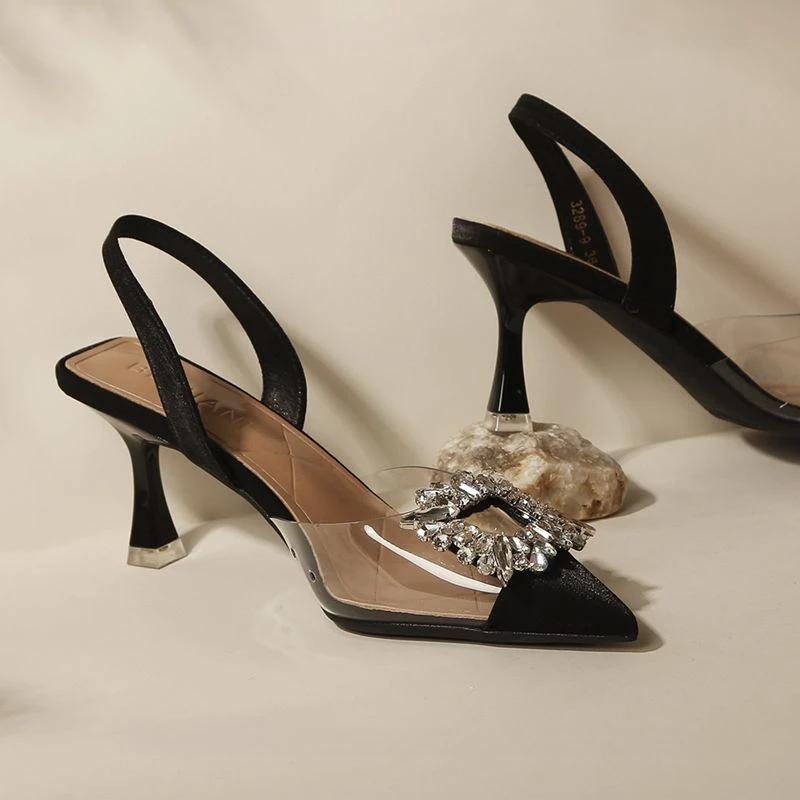 Jelly Woman Shoes Transparent Thin Heels Stiletto Clear Sandals for Women Footwear Trend Or Luxury Sandal Designer Casual 35
Jelly Woman Shoes Transparent Thin Heels Stiletto Clear Sandals for Women Footwear Trend Or Luxury Sandal Designer Casual 35