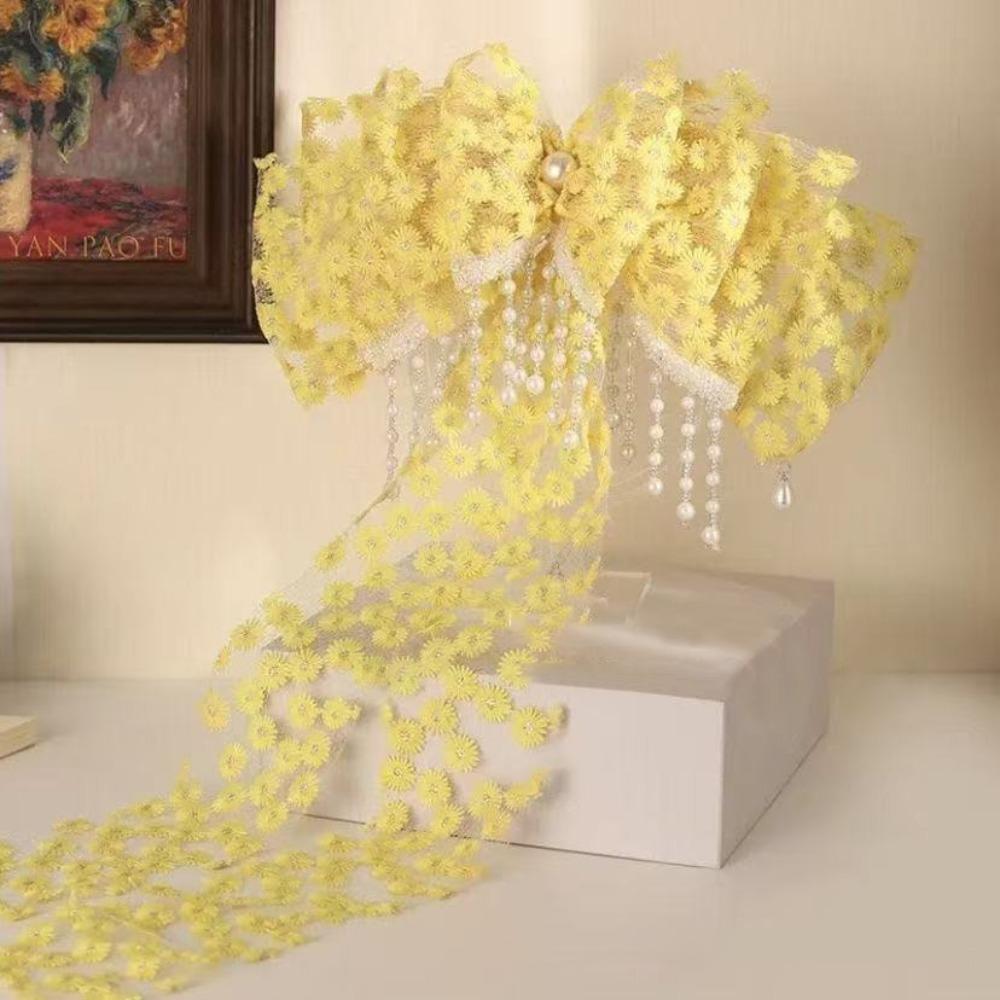 Embroidery Bow Tassel Hairpin Elegant Headwear Fashion Shark Clips Women Girl жовтий
Embroidery Bow Tassel Hairpin Elegant Headwear Fashion Shark Clips Women Girl жовтий