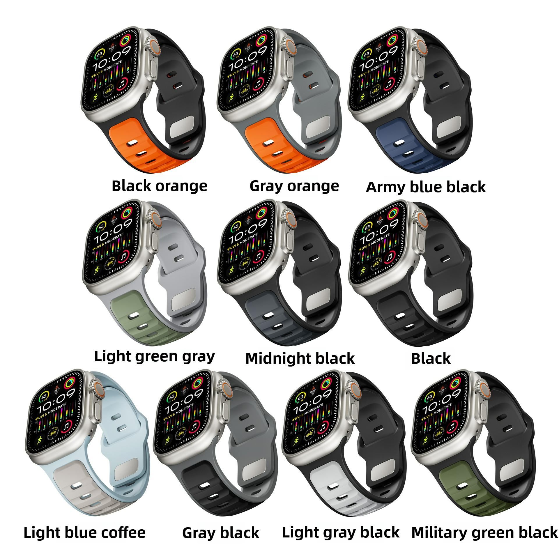 Silicone Strap for Apple Watch Ultra 2 49mm Series 10 9 8 7 42mm 46mm 40mm Breathable Two-Color Bracelet iWatch 6 5 4 SE 38mm 45mm 44mm Band Ultra1/2 49mm оранжевый
Silicone Strap for Apple Watch Ultra 2 49mm Series 10 9 8 7 42mm 46mm 40mm Breathable Two-Color Bracelet iWatch 6 5 4 SE 38mm 45mm 44mm Band Ultra1/2 49mm оранжевый