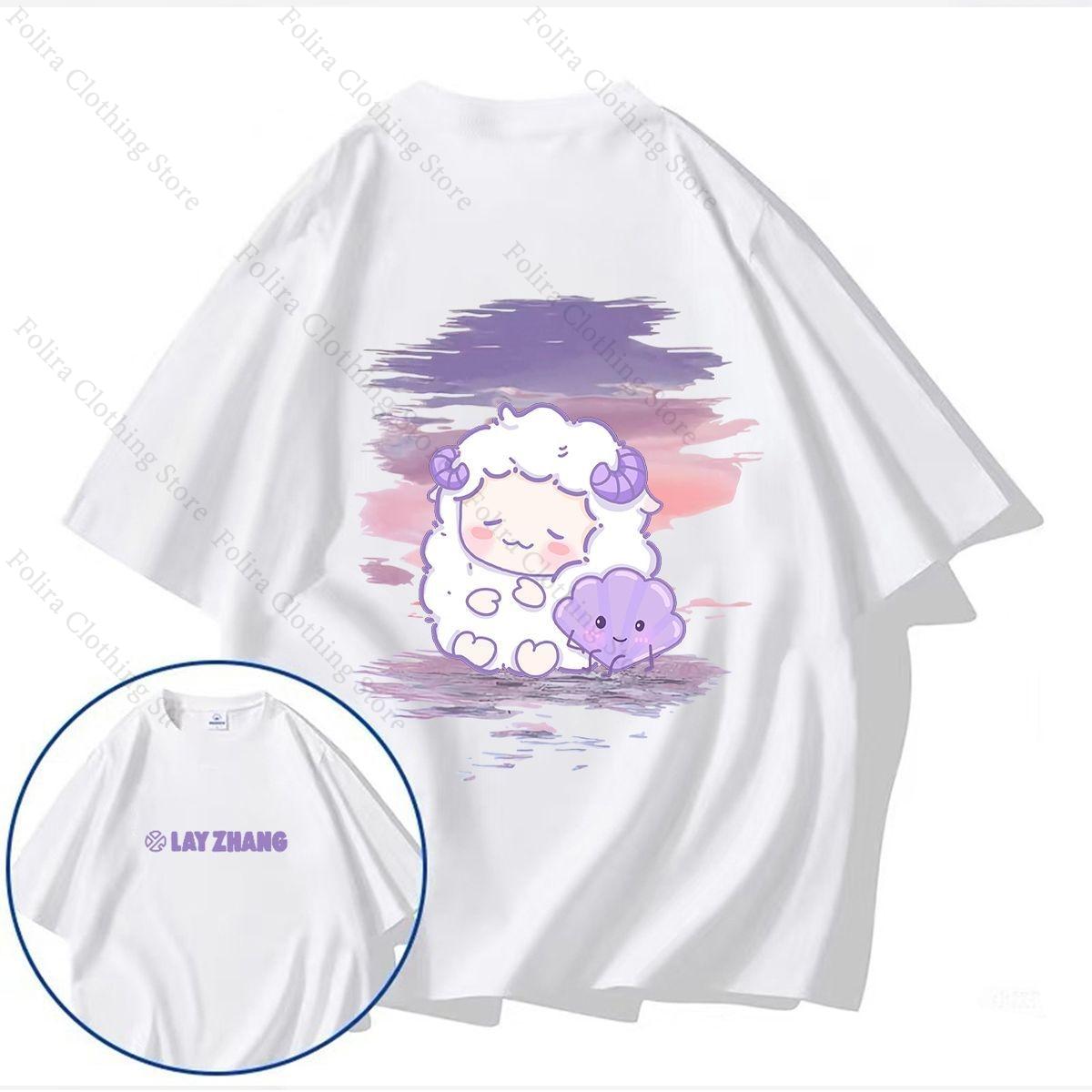 Kpop LAY Zhang Kawaii Print Tshirt for Fans Cotton Summer Tops Short Sleeve Tee Daily Clothes Women Tshirt Women Clothes S
Kpop LAY Zhang Kawaii Print Tshirt for Fans Cotton Summer Tops Short Sleeve Tee Daily Clothes Women Tshirt Women Clothes S