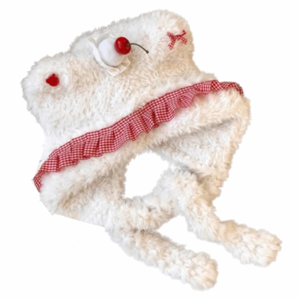 Cartoon Thick Knitted Hat Cake Bear Plush Pullover Hats Winter Warm Hat Autumn and Winter білий
Cartoon Thick Knitted Hat Cake Bear Plush Pullover Hats Winter Warm Hat Autumn and Winter білий