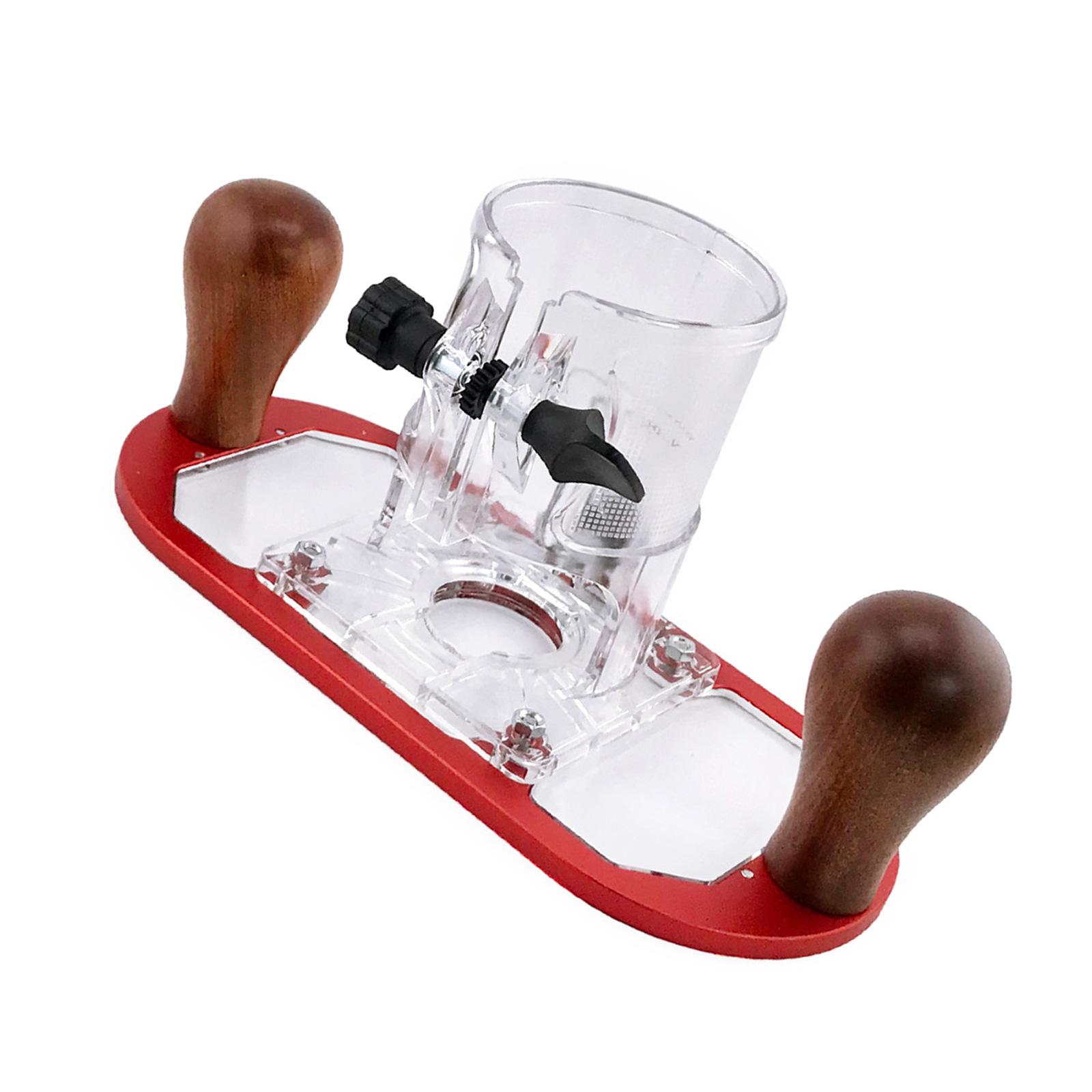 Clear Acrylic Trimmers Base Stabilizers Suitable For 65mm Routers Solid Aluminum Frame And Wood Handle Enhancing Control червоний
Clear Acrylic Trimmers Base Stabilizers Suitable For 65mm Routers Solid Aluminum Frame And Wood Handle Enhancing Control червоний