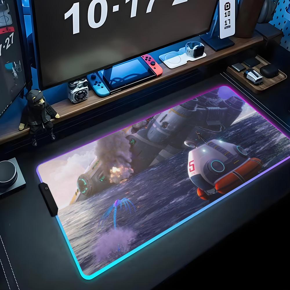 Subnautica Килимок для миші RGB Ігровий килимок для миші Великий світлодіодний килимок Настільний килимок для ПК Світний килимок для миші Великі килимки для клавіатури Настільний килим з підсвічуванням RGB600x300x3mm
Subnautica Килимок для миші RGB Ігровий килимок для миші Великий світлодіодний килимок Настільний килимок для ПК Світний килимок для миші Великі килимки для клавіатури Настільний килим з підсвічуванням RGB600x300x3mm