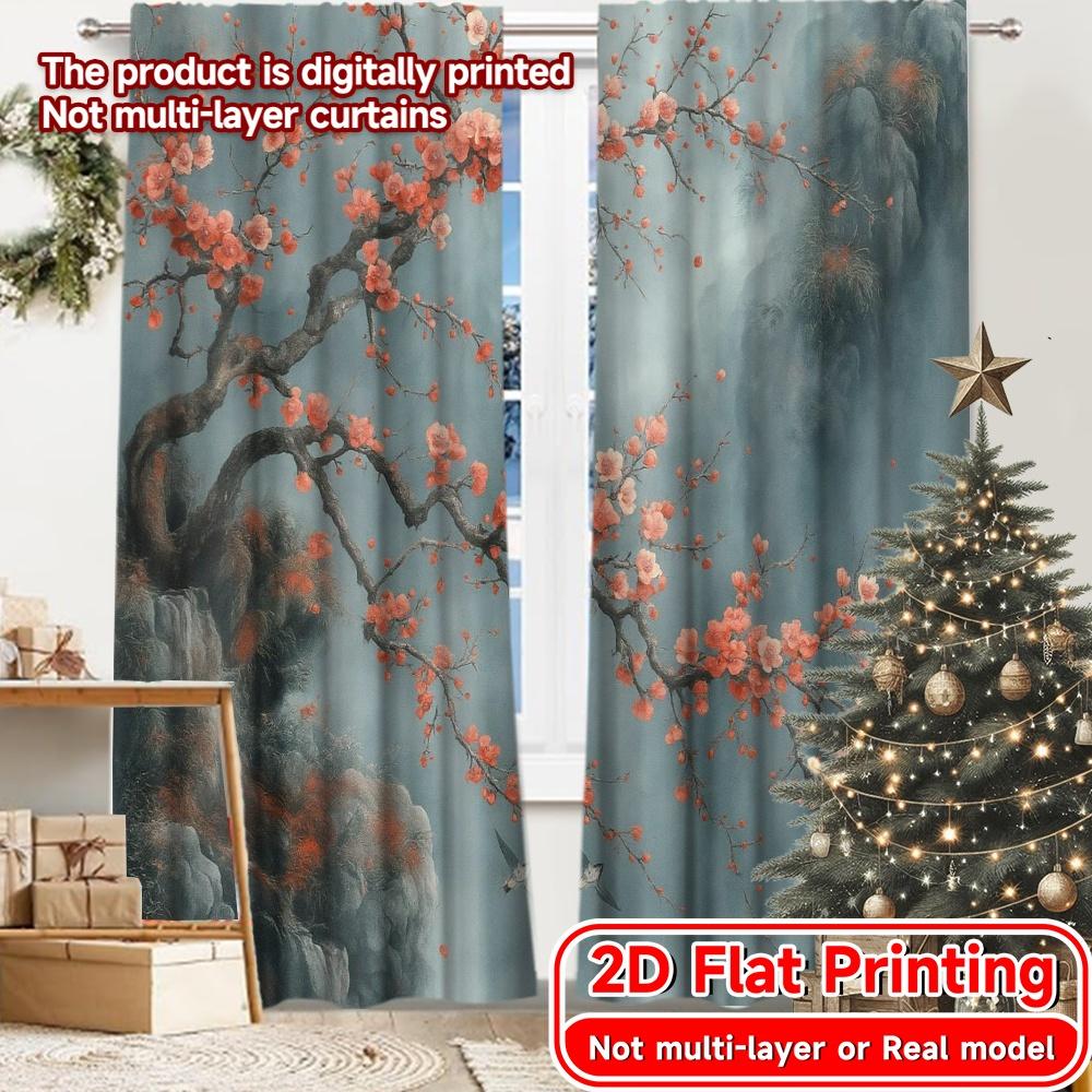 2pcs 2D FLAT PRINTING Curtains (Without Rod) Blossom Serenity Christmas holiday curtains Polyester Curtains Gifts Decorative 100*130 Grommet Top 1pcs
2pcs 2D FLAT PRINTING Curtains (Without Rod) Blossom Serenity Christmas holiday curtains Polyester Curtains Gifts Decorative 100*130 Grommet Top 1pcs
