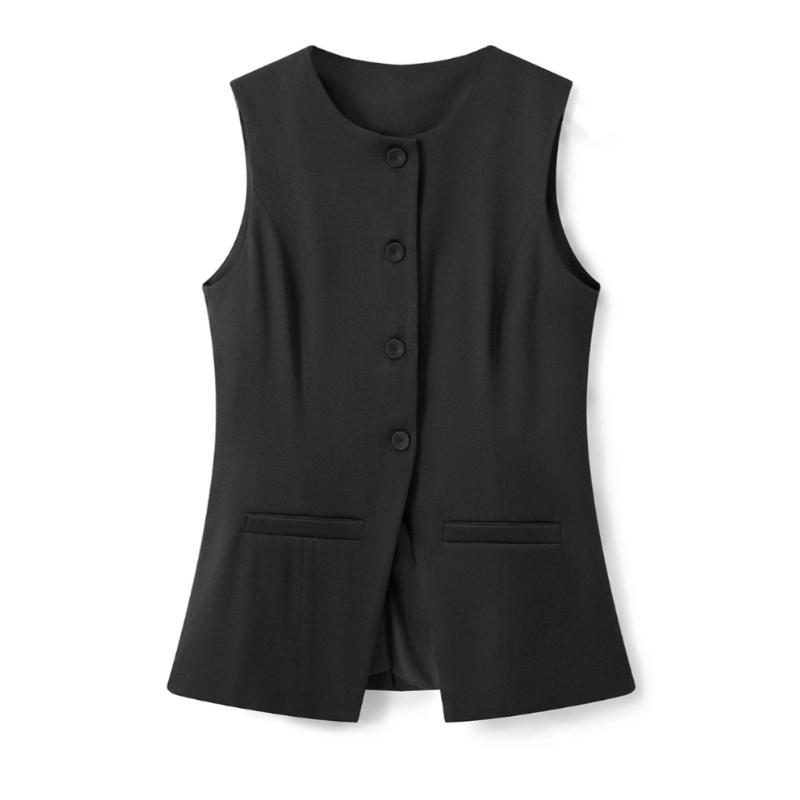Women’s Vest Button Down Waistcoat Sleeveless Round Neck Solid Color Slim Fit Tops Dressy Suit Vest XS чорний
Women’s Vest Button Down Waistcoat Sleeveless Round Neck Solid Color Slim Fit Tops Dressy Suit Vest XS чорний