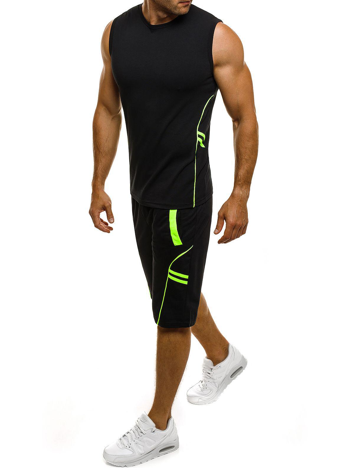 Men s Sleeveless Quick-Dry Sports T-Shirt Set M чёрный
Men s Sleeveless Quick-Dry Sports T-Shirt Set M чёрный
