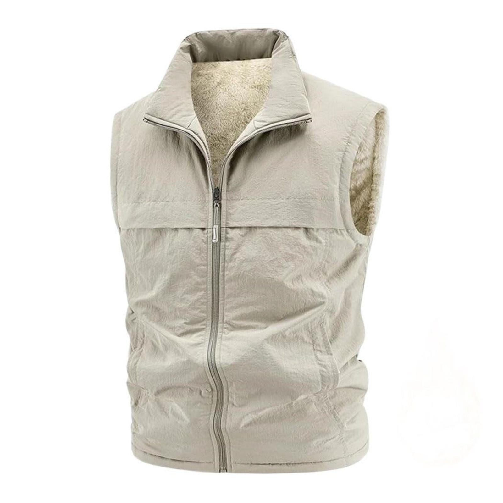 Men s Solid-color Casual Fleece Vest, Men s Fleece Thickened Warm Sleeveless Coat XL хаки
Men s Solid-color Casual Fleece Vest, Men s Fleece Thickened Warm Sleeveless Coat XL хаки