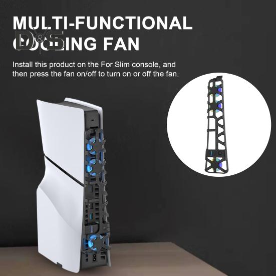 Охлаждающий вентилятор для игровой консоли, низкий уровень шума, сильный ветер, USB, эффективный охлаждающий вентилятор с поддержкой Plug-Play, радиатор для PS5 Slim чёрный
Охлаждающий вентилятор для игровой консоли, низкий уровень шума, сильный ветер, USB, эффективный охлаждающий вентилятор с поддержкой Plug-Play, радиатор для PS5 Slim чёрный