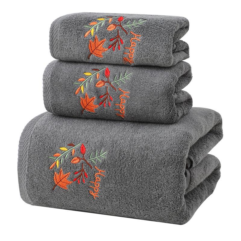 3pcs/set Towel Bath Towel Square Towel Pure Cotton Absorbent Towel Set Home Bath Towel Halloween Gift 70x140cm&3pcs темно-сірий колір
3pcs/set Towel Bath Towel Square Towel Pure Cotton Absorbent Towel Set Home Bath Towel Halloween Gift 70x140cm&3pcs темно-сірий колір
