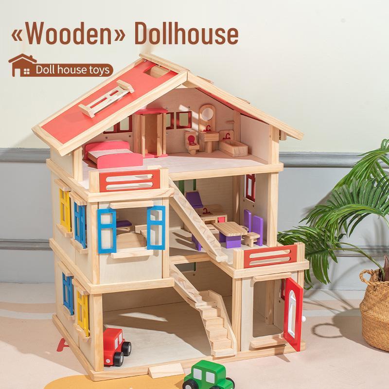 Large Wooden Princess Dollhouse for Girls - Children s Room Pretend Play & Educational Toy
Large Wooden Princess Dollhouse for Girls - Children s Room Pretend Play & Educational Toy