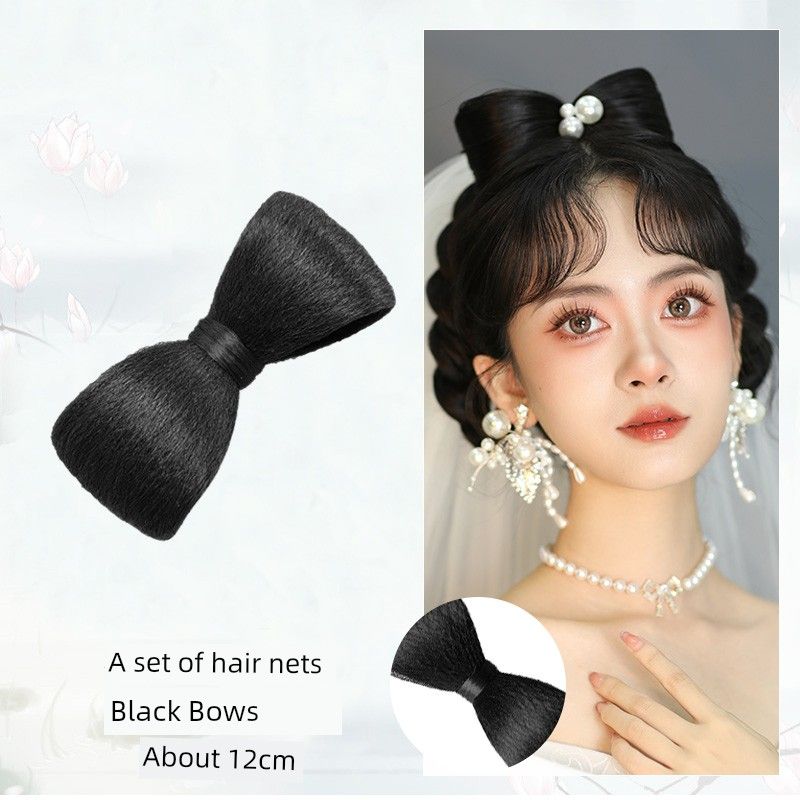 Duckbill Clip Bows Hair Strip Flower New Chinese Wig Female Bride Xiuhe Prefabricated Hair Bag Wig Hair Style Duckbill clip Bows-Nature black single
Duckbill Clip Bows Hair Strip Flower New Chinese Wig Female Bride Xiuhe Prefabricated Hair Bag Wig Hair Style Duckbill clip Bows-Nature black single