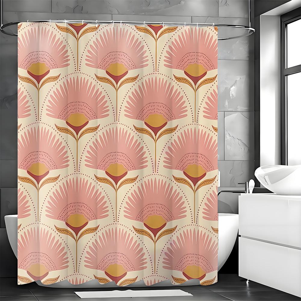 Art Deco Floral Shower Curtain Vintage Inspired Pattern Pink Gold Bathroom Decor Elegant Retro Style Home Accessory W60H190(CM)-1 Pcs
Art Deco Floral Shower Curtain Vintage Inspired Pattern Pink Gold Bathroom Decor Elegant Retro Style Home Accessory W60H190(CM)-1 Pcs