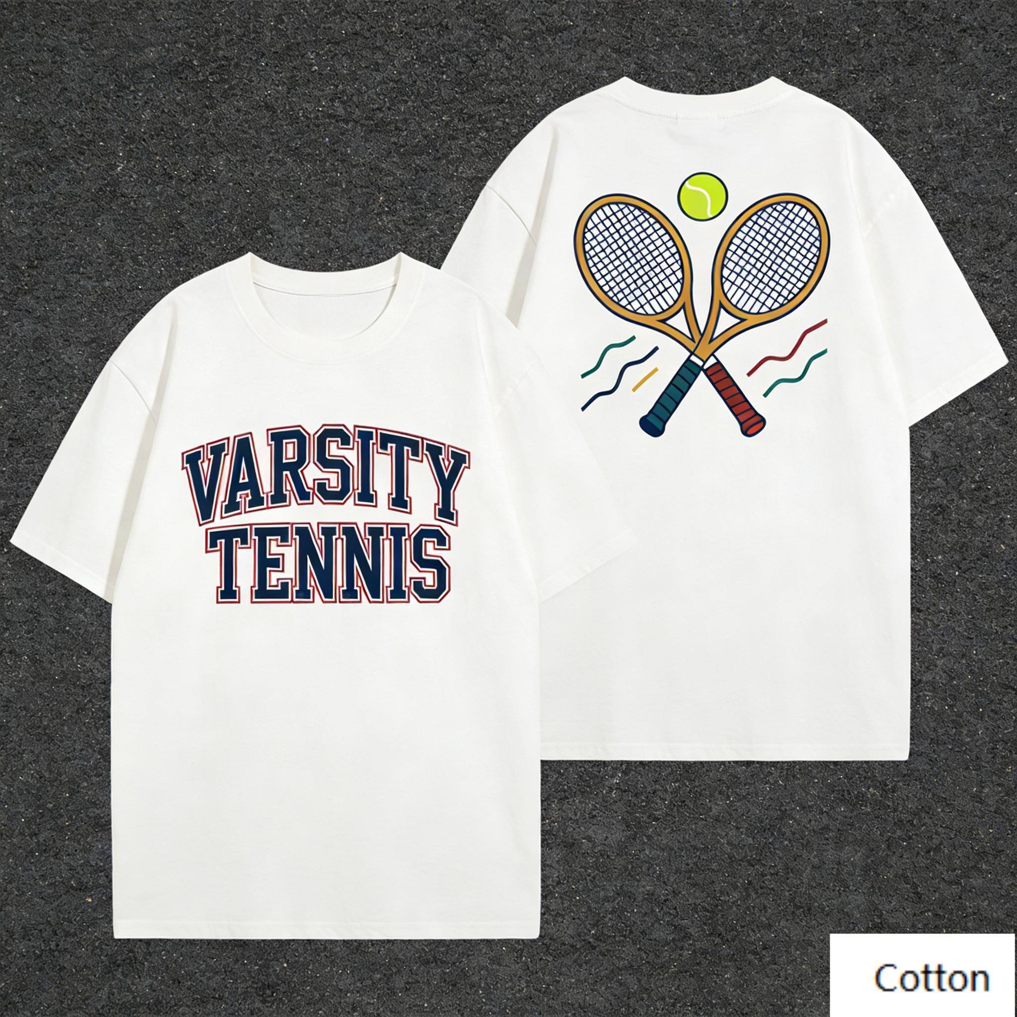 Vintage Varsity Tennis Racket Graphic TShirt Retro College Tennis Print Pure Cotton Tee Preppy Streetwear Unisex Top 4XL
Vintage Varsity Tennis Racket Graphic TShirt Retro College Tennis Print Pure Cotton Tee Preppy Streetwear Unisex Top 4XL