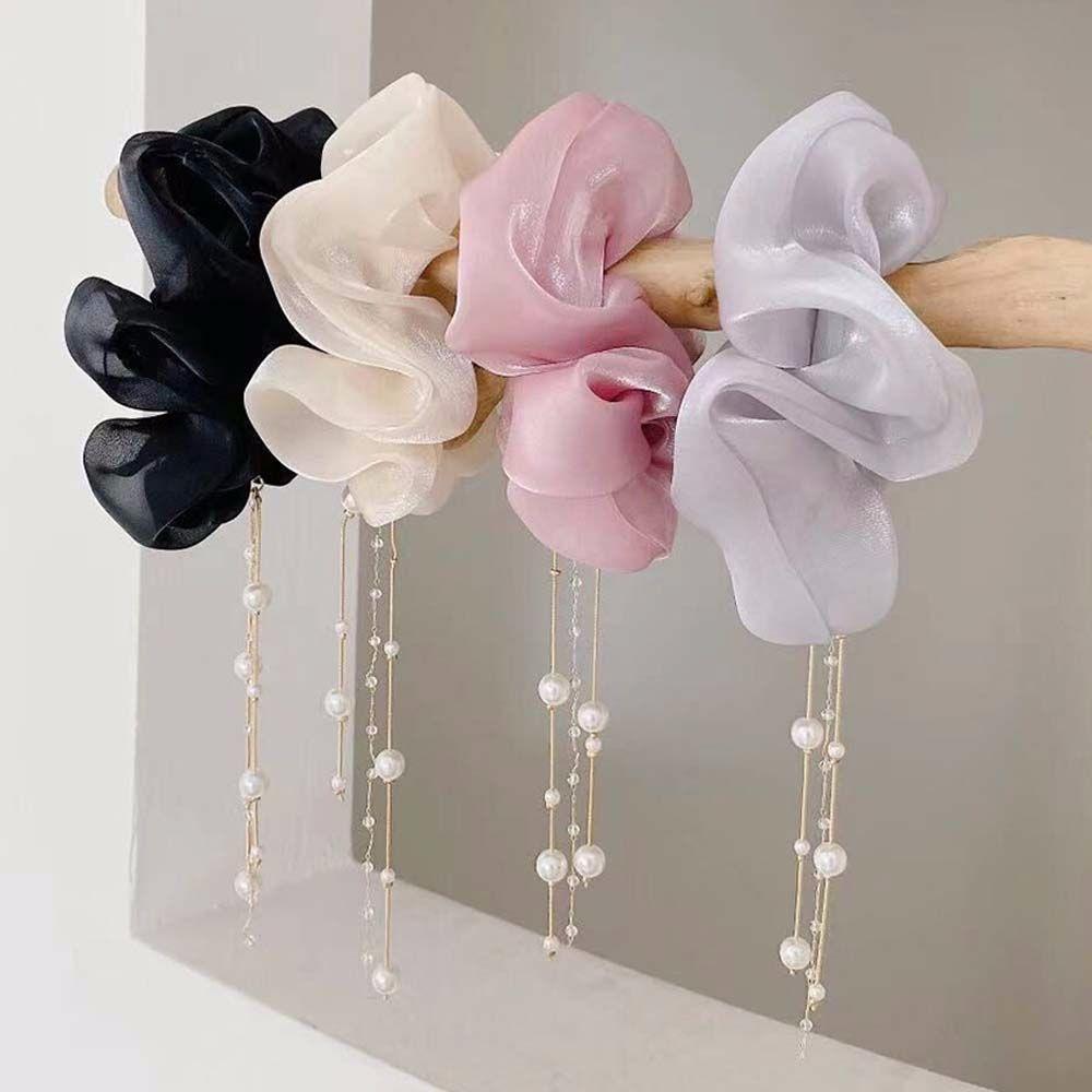 Ties Ponytail Holder Pearl Pendant Scrunchies Women Hair Rope Korean Style Large Intestine Rings
Ties Ponytail Holder Pearl Pendant Scrunchies Women Hair Rope Korean Style Large Intestine Rings
