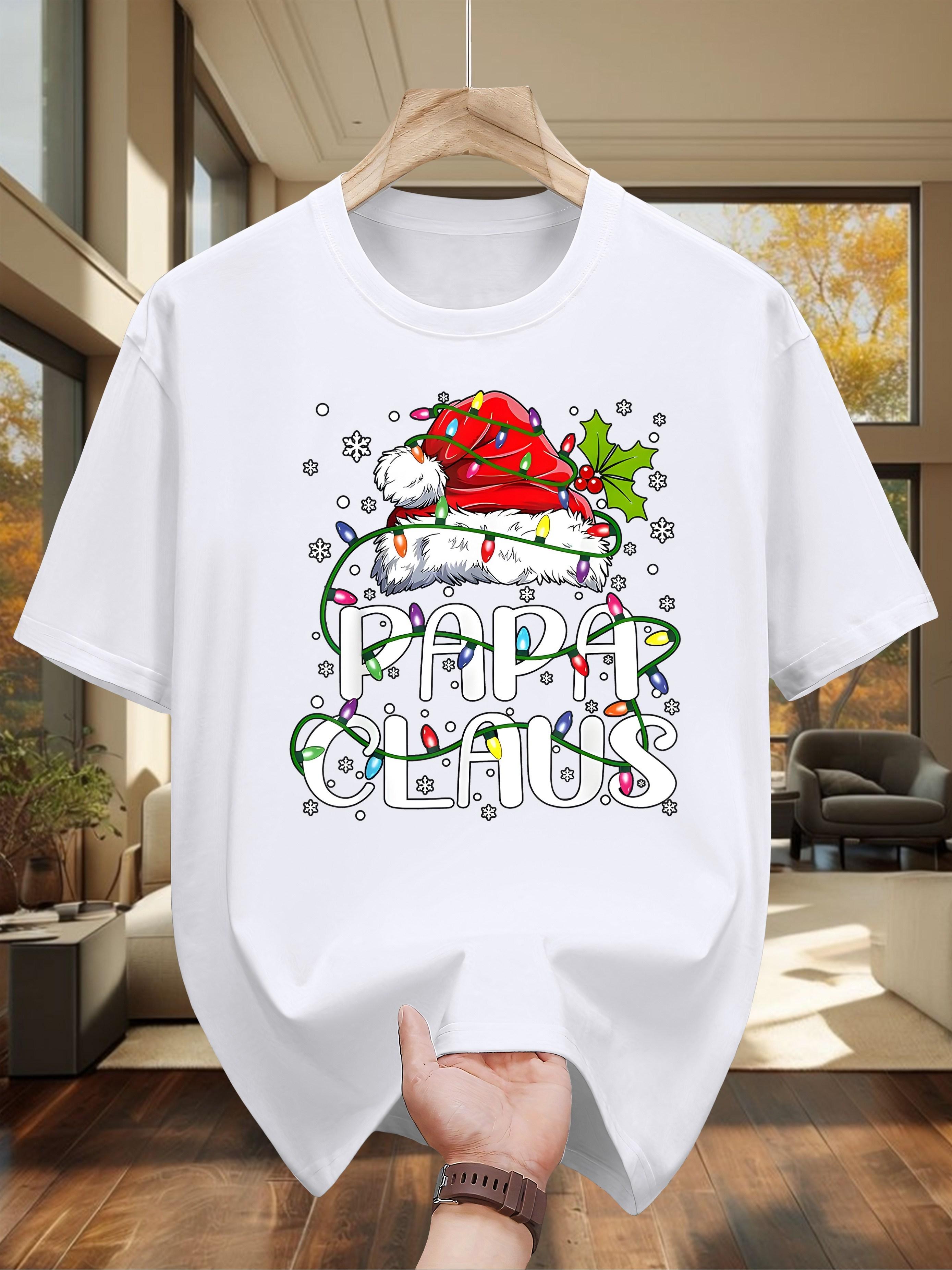 Papa Claus Festive Holiday Graphic T-shirt -Cotton S
Papa Claus Festive Holiday Graphic T-shirt -Cotton S