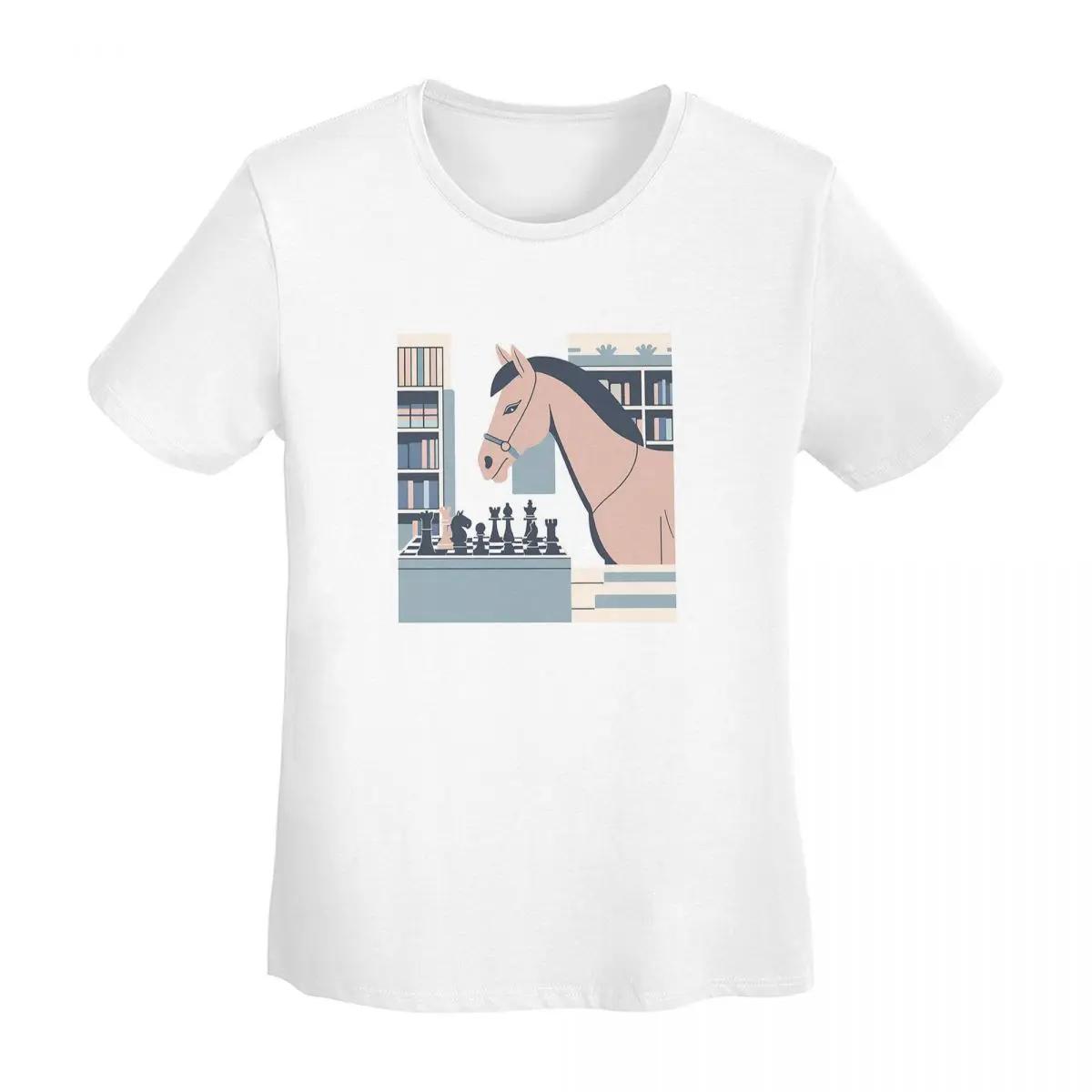 Chess Horse TShirt Women Short Sleeve T Shirts ONeck Clothing Cotton Summer Tees Streetwear S
Chess Horse TShirt Women Short Sleeve T Shirts ONeck Clothing Cotton Summer Tees Streetwear S