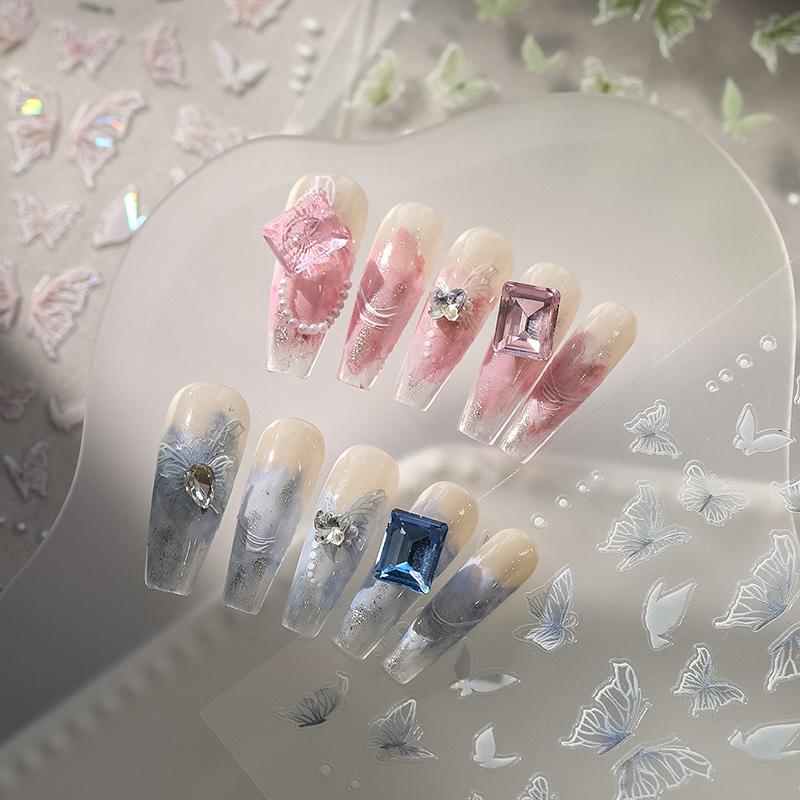 Изысканные наклейки для ногтей в виде бабочек, рельефные трехмерные наклейки для ногтей в виде бабочек, блестящие наклейки для украшения ногтей своими руками A3
Изысканные наклейки для ногтей в виде бабочек, рельефные трехмерные наклейки для ногтей в виде бабочек, блестящие наклейки для украшения ногтей своими руками A3