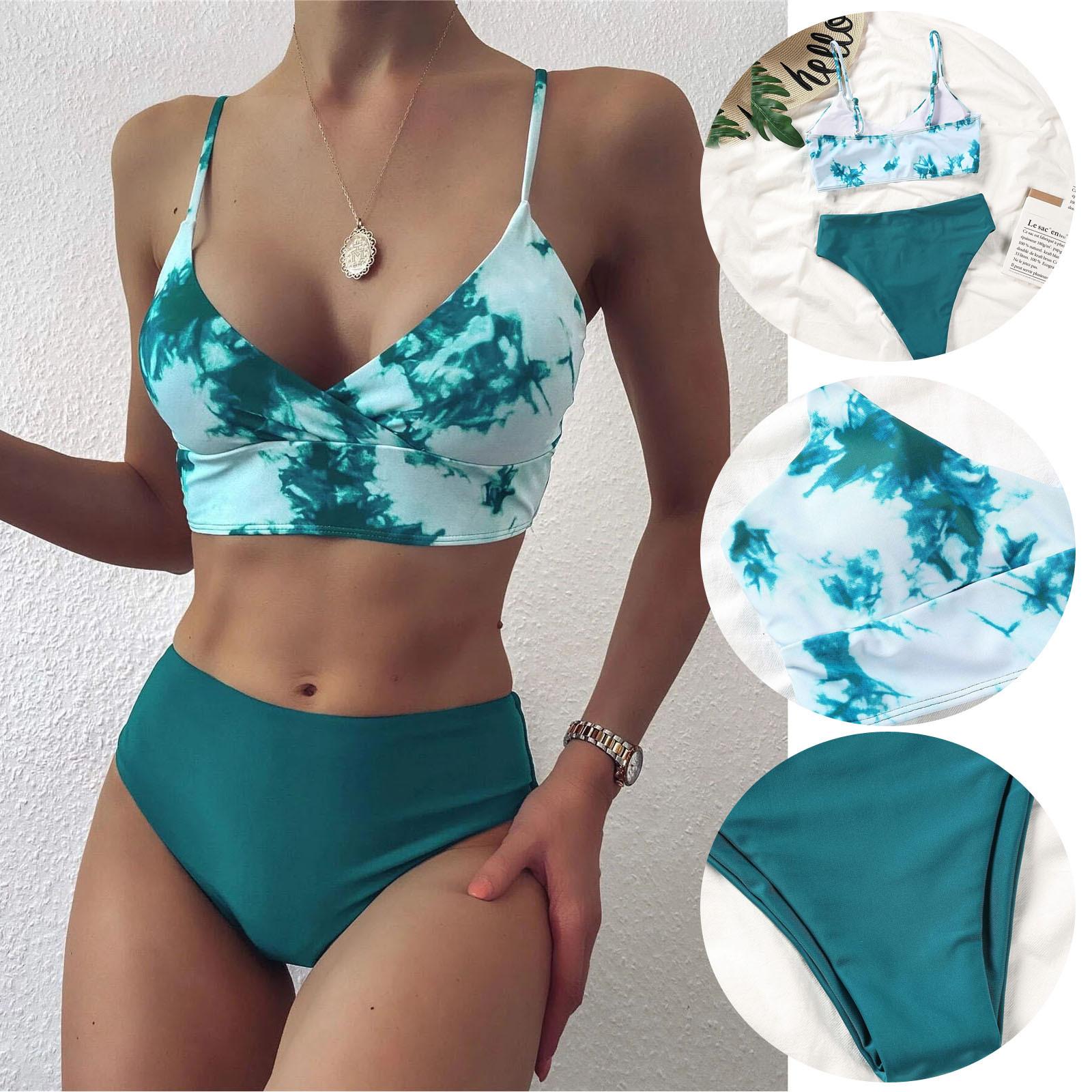 Женщины Bandeau Bandage Bikini Set Push-Up Бразильские купальники Пляжная одежда Купальник L зелёный
Женщины Bandeau Bandage Bikini Set Push-Up Бразильские купальники Пляжная одежда Купальник L зелёный