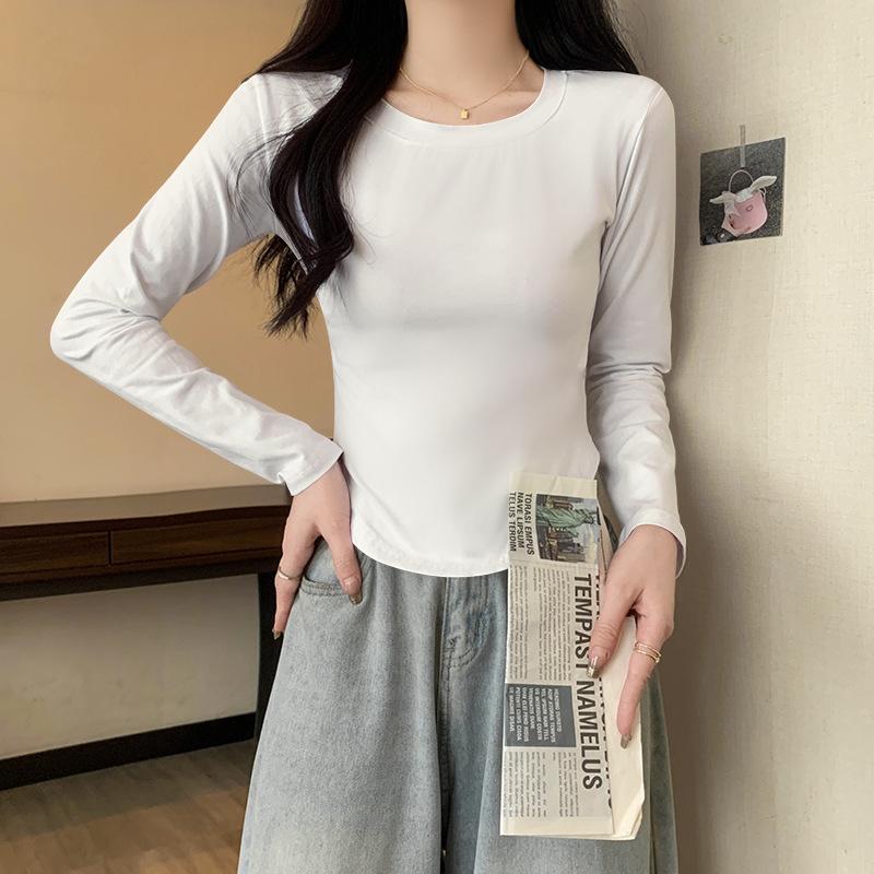Белая футболка с длинным рукавом для женщин на раннюю весну и осень, специальная облегающая внутренняя базовая футболка, короткий маленький топ XXL белый
Белая футболка с длинным рукавом для женщин на раннюю весну и осень, специальная облегающая внутренняя базовая футболка, короткий маленький топ XXL белый