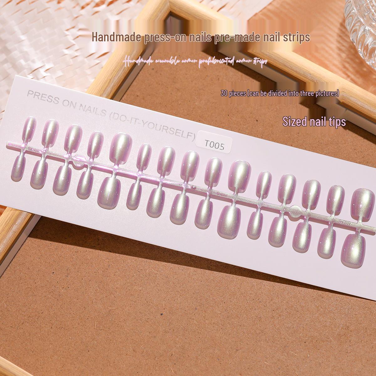 Spring/Summer Electroplated Purple Aurora Cat Eye Nails - Extra Short & Super Bright Full Set Medium/Medium/Medium
Spring/Summer Electroplated Purple Aurora Cat Eye Nails - Extra Short & Super Bright Full Set Medium/Medium/Medium