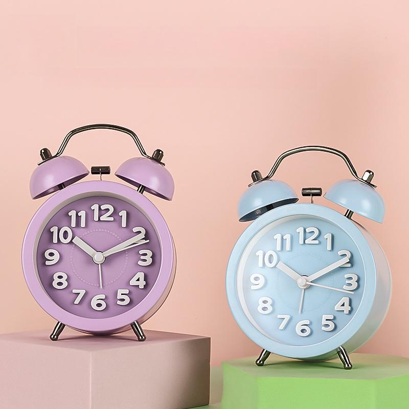 Three-dimensional digital creative bell ringing clock convex literal texture fashionable metal alarm clock silent luminous seat clock Battery model
Three-dimensional digital creative bell ringing clock convex literal texture fashionable metal alarm clock silent luminous seat clock Battery model
