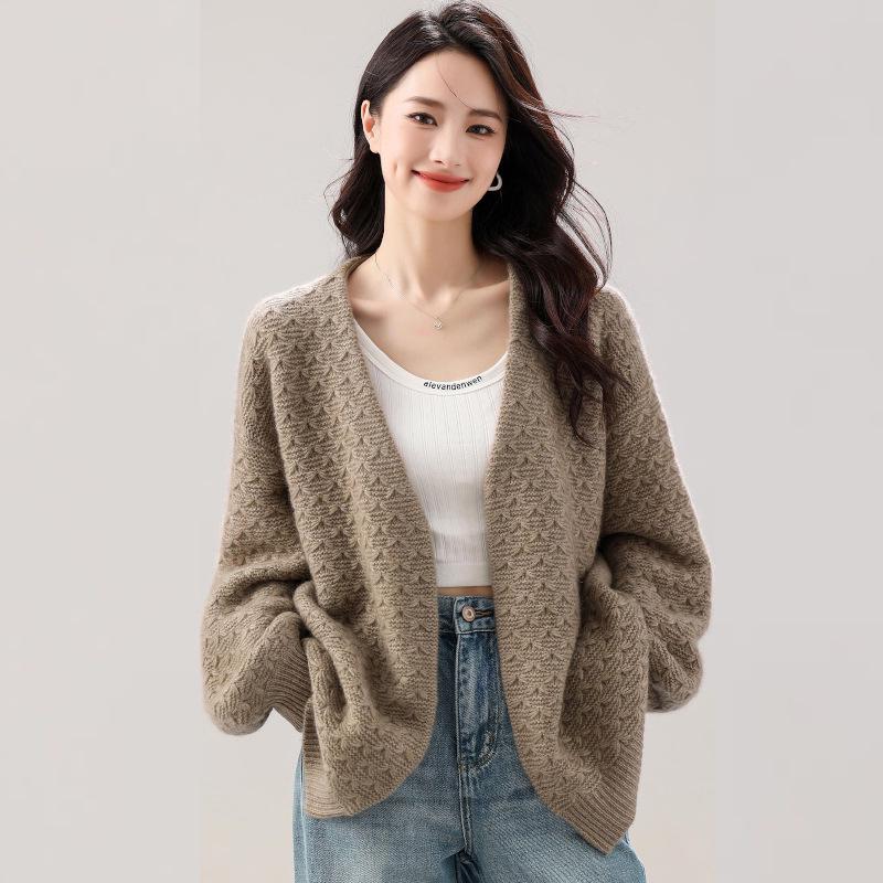 Женский кардиган из 100% чистого кашемира - Коллекция Осень/Зима 2024, Стильное и свободное вязаное пальто-свитер One Size глубокий/фиолетовый
Женский кардиган из 100% чистого кашемира - Коллекция Осень/Зима 2024, Стильное и свободное вязаное пальто-свитер One Size глубокий/фиолетовый