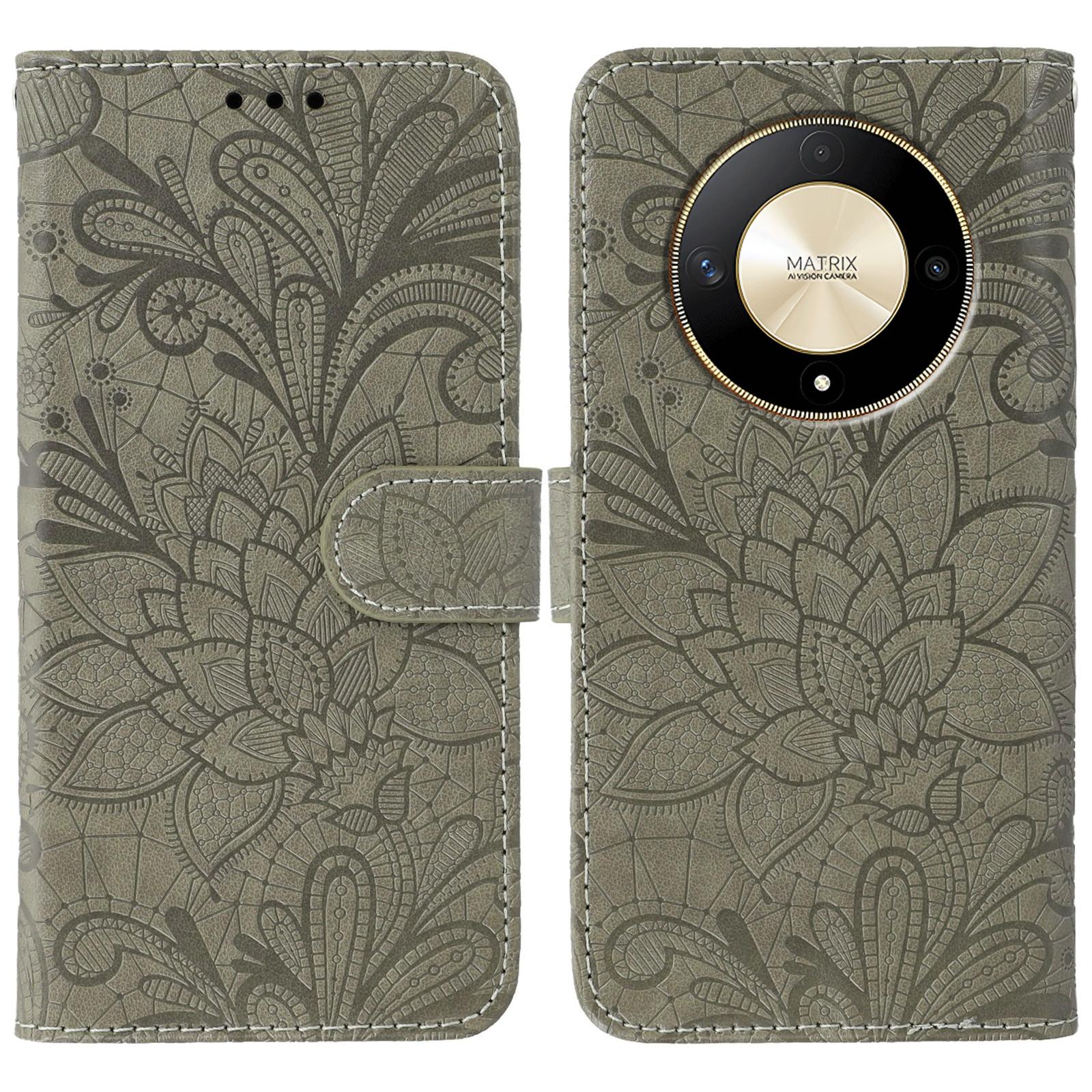 For Honor Magic6 Lite 5G/X50 5G/X50 GT 5G/X50 Pro 5G/X9b 5G Case Lace Flowers PU Leather Flip Wallet Phone Cover Grey
For Honor Magic6 Lite 5G/X50 5G/X50 GT 5G/X50 Pro 5G/X9b 5G Case Lace Flowers PU Leather Flip Wallet Phone Cover Grey