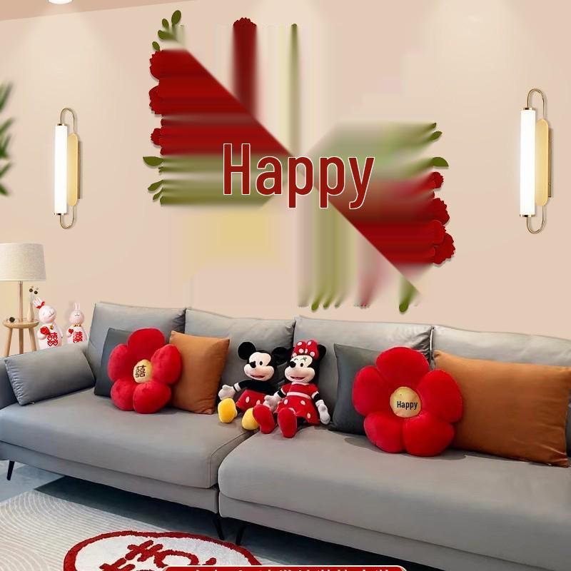 Wedding Sofa and Room Decor: Ins-Style Happy Character Set for Living Room, Bedroom, or New Home
Wedding Sofa and Room Decor: Ins-Style Happy Character Set for Living Room, Bedroom, or New Home