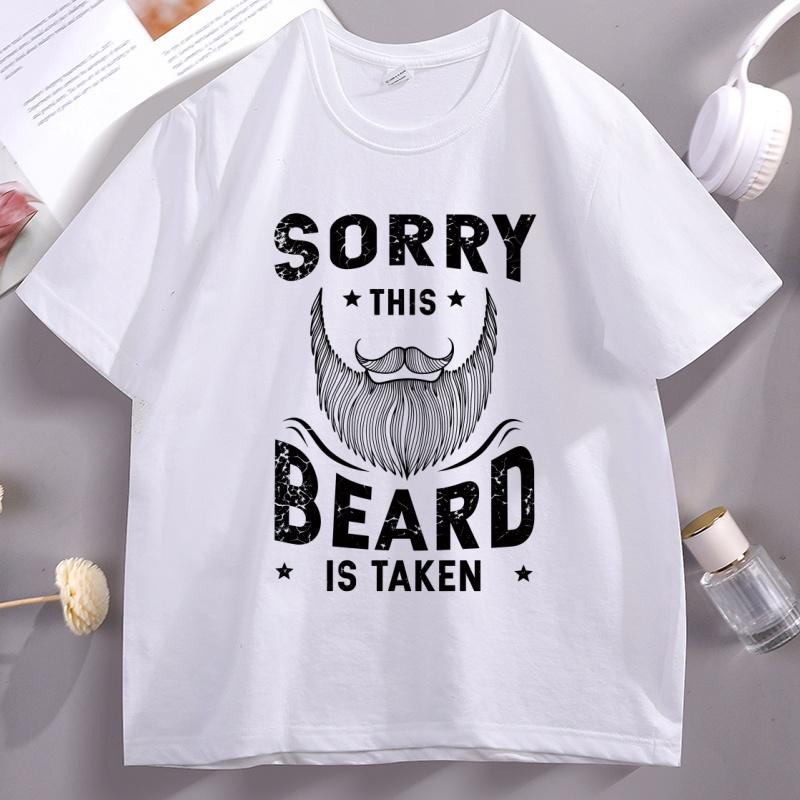 Sorry This Beard Is Taken Graphic Tee Funny Gift for Him Valentines Day Beard Design T Shirt Women Cotton Short Sleeve Clothes 4XL
Sorry This Beard Is Taken Graphic Tee Funny Gift for Him Valentines Day Beard Design T Shirt Women Cotton Short Sleeve Clothes 4XL