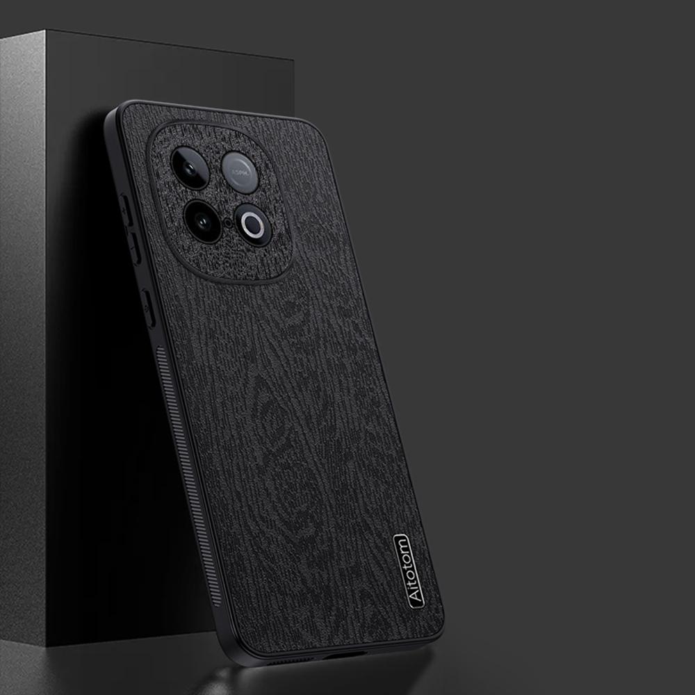 For vivo iQOO Z10 Turbo 5G Case Wood Texture PU Leather Coated PC TPU Phone Cover Grey 
For vivo iQOO Z10 Turbo 5G Case Wood Texture PU Leather Coated PC TPU Phone Cover Grey