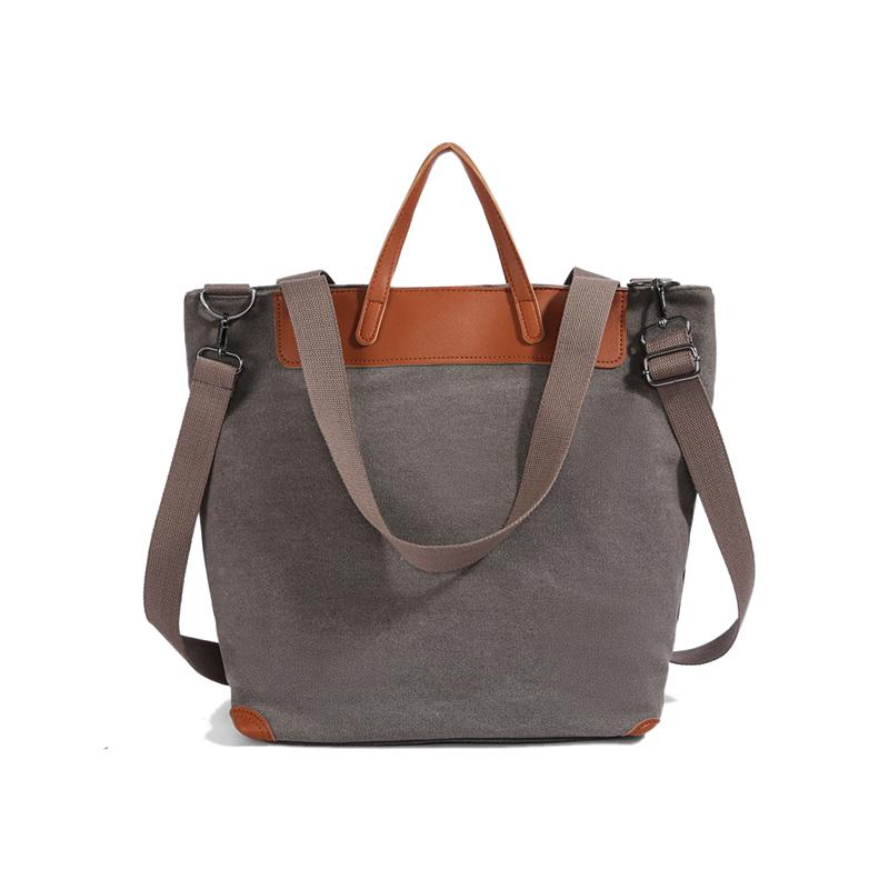 Canvas Tote Bag with Leather Trim and Adjustable Shoulder Strap Stylish Women s Handbag for Daily Use and Work S сірий колір
Canvas Tote Bag with Leather Trim and Adjustable Shoulder Strap Stylish Women s Handbag for Daily Use and Work S сірий колір