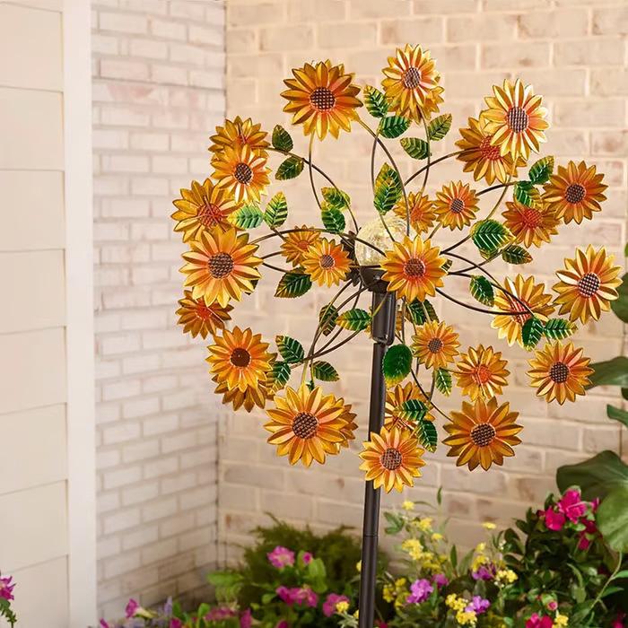 Outdoor Portable Solar Wind Spinner Stake with Decorative Windmill
Outdoor Portable Solar Wind Spinner Stake with Decorative Windmill