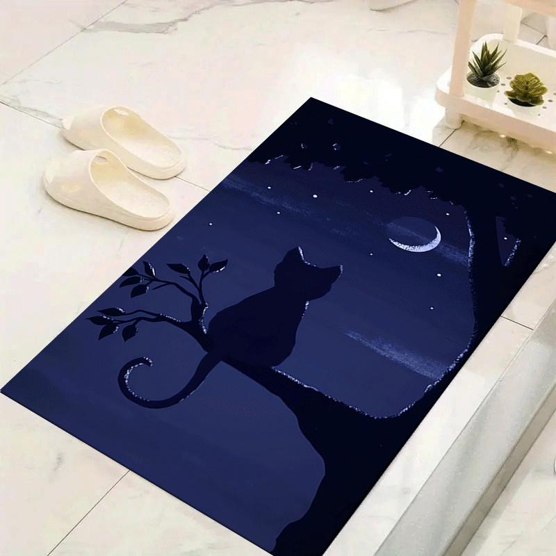 1pc Black Cat Pattern Area Rug, Anti slip Non Shedding Stain Resistant Carpet 60cm by 90cm
1pc Black Cat Pattern Area Rug, Anti slip Non Shedding Stain Resistant Carpet 60cm by 90cm