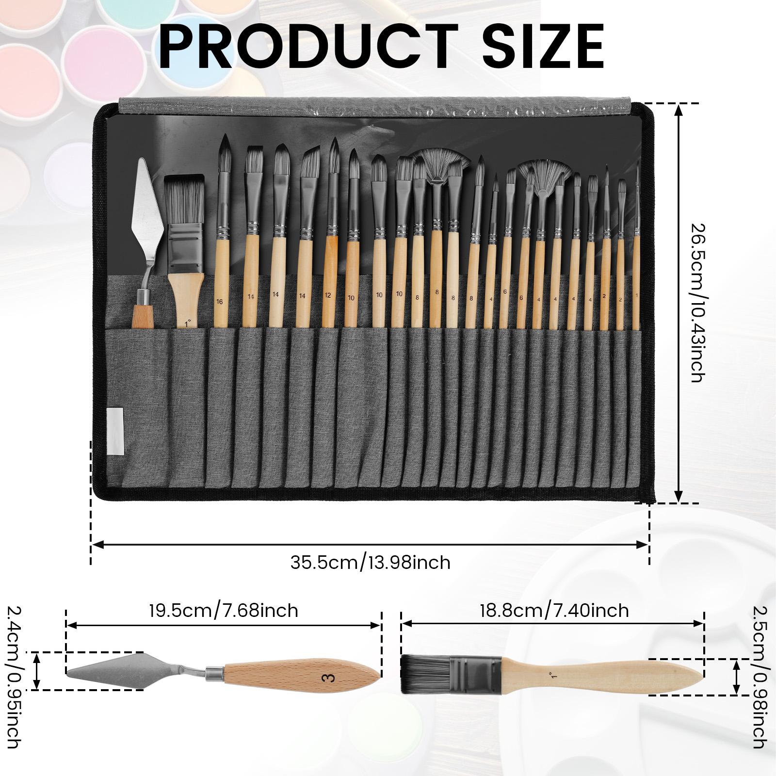 25Pcs Artist Paint Brushes Set Professional Artist Paintbrushes Acrylic Oil Watercolor Acrylic Painting for Artists Beginners
25Pcs Artist Paint Brushes Set Professional Artist Paintbrushes Acrylic Oil Watercolor Acrylic Painting for Artists Beginners