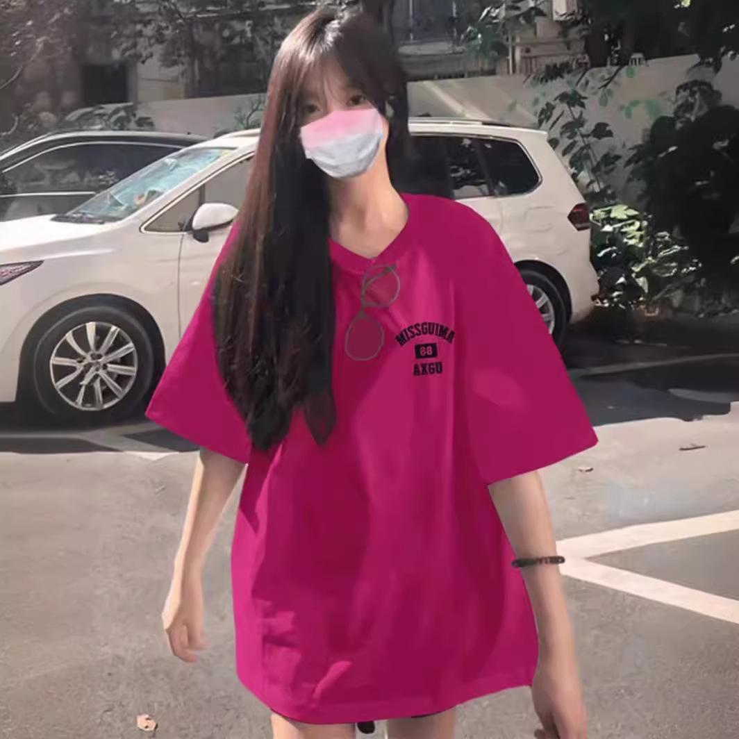 Good quality goods + rear bag collar pure cotton short-sleeved printed 200g T-shirt shoulder-length loose medium and long summer top women S
Good quality goods + rear bag collar pure cotton short-sleeved printed 200g T-shirt shoulder-length loose medium and long summer top women S