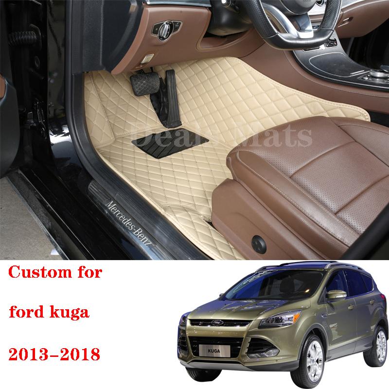 Автомобильные коврики для Ford Kuga 2013 2014 2015 2016 2018 Изготовленные на заказ водонепроницаемые кожаные детали интерьера ковры для ног
Автомобильные коврики для Ford Kuga 2013 2014 2015 2016 2018 Изготовленные на заказ водонепроницаемые кожаные детали интерьера ковры для ног