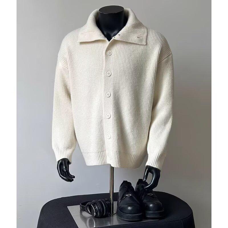 Men s Korean Style Trendy Lapel Knit Cardigan Sweater - Autumn/Winter 2024 New Arrival, Hong Kong Style Ins Loose Outerwear 2XL
Men s Korean Style Trendy Lapel Knit Cardigan Sweater - Autumn/Winter 2024 New Arrival, Hong Kong Style Ins Loose Outerwear 2XL