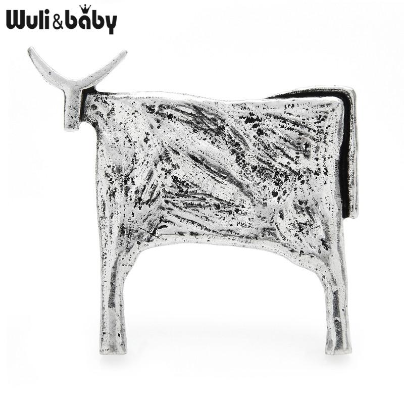 Wuli&baby Vintage Cattle Brooches For Women Unisex Animal New Year Brooch Jewelry Accessories срібний
Wuli&baby Vintage Cattle Brooches For Women Unisex Animal New Year Brooch Jewelry Accessories срібний
