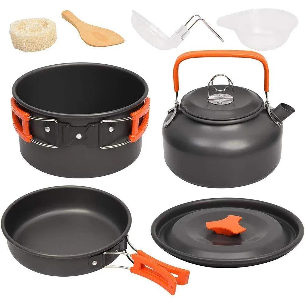 Outdoor Camping Set Pot Tea Pot Set Meal Tableware Combination Portable Picnic Cookware Combination Hiking Picnic and BBQ Tools зелёный
Outdoor Camping Set Pot Tea Pot Set Meal Tableware Combination Portable Picnic Cookware Combination Hiking Picnic and BBQ Tools зелёный