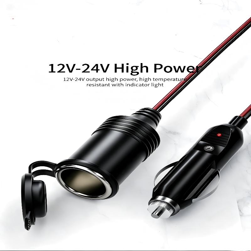 12V/24V Heavy Duty Cigarette Lighter Extension Cord 13.1Ft/4M With Led Light For Car Vehicle Tire Pump Air Compressor чорний
12V/24V Heavy Duty Cigarette Lighter Extension Cord 13.1Ft/4M With Led Light For Car Vehicle Tire Pump Air Compressor чорний