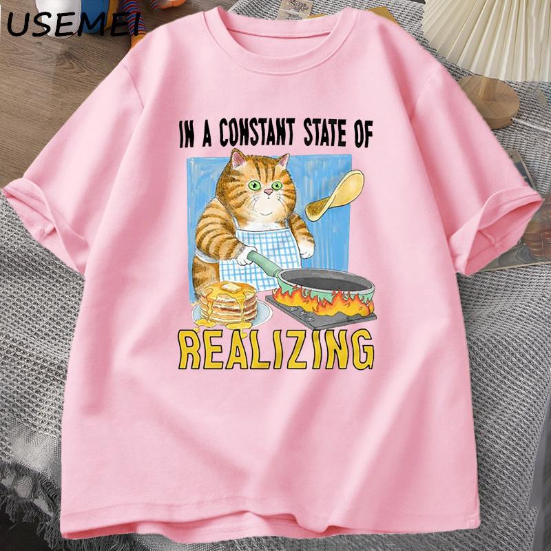 Cat in A Constant State of Realizing T Shirt Men Funny Cat Cooking T-shirt Kitty Cute Animal T Shirt Cotton Short Sleeves Tops XL рожевий
Cat in A Constant State of Realizing T Shirt Men Funny Cat Cooking T-shirt Kitty Cute Animal T Shirt Cotton Short Sleeves Tops XL рожевий